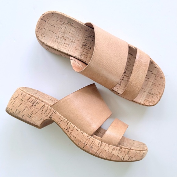 Kork-Ease Alia Slide Sandal In Natural Tan Size 8 - Picture 2 of 14